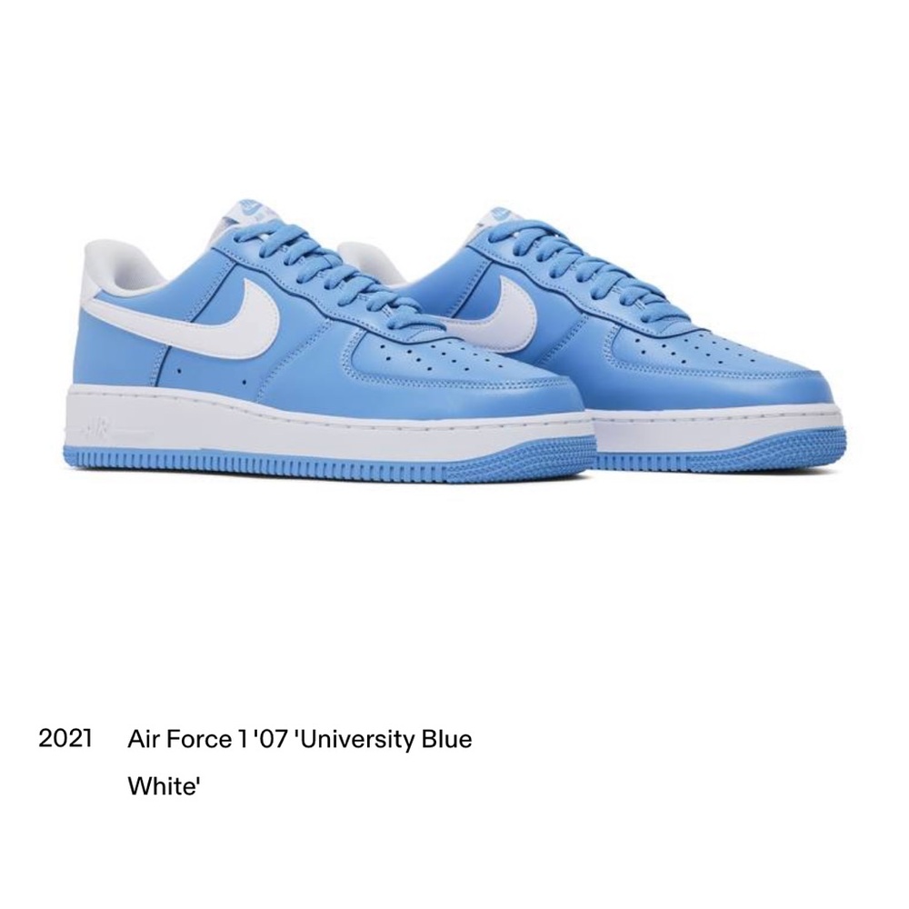 NEW University Blue Air Force 1 ‘07 - men’s 8.5 women’s 10